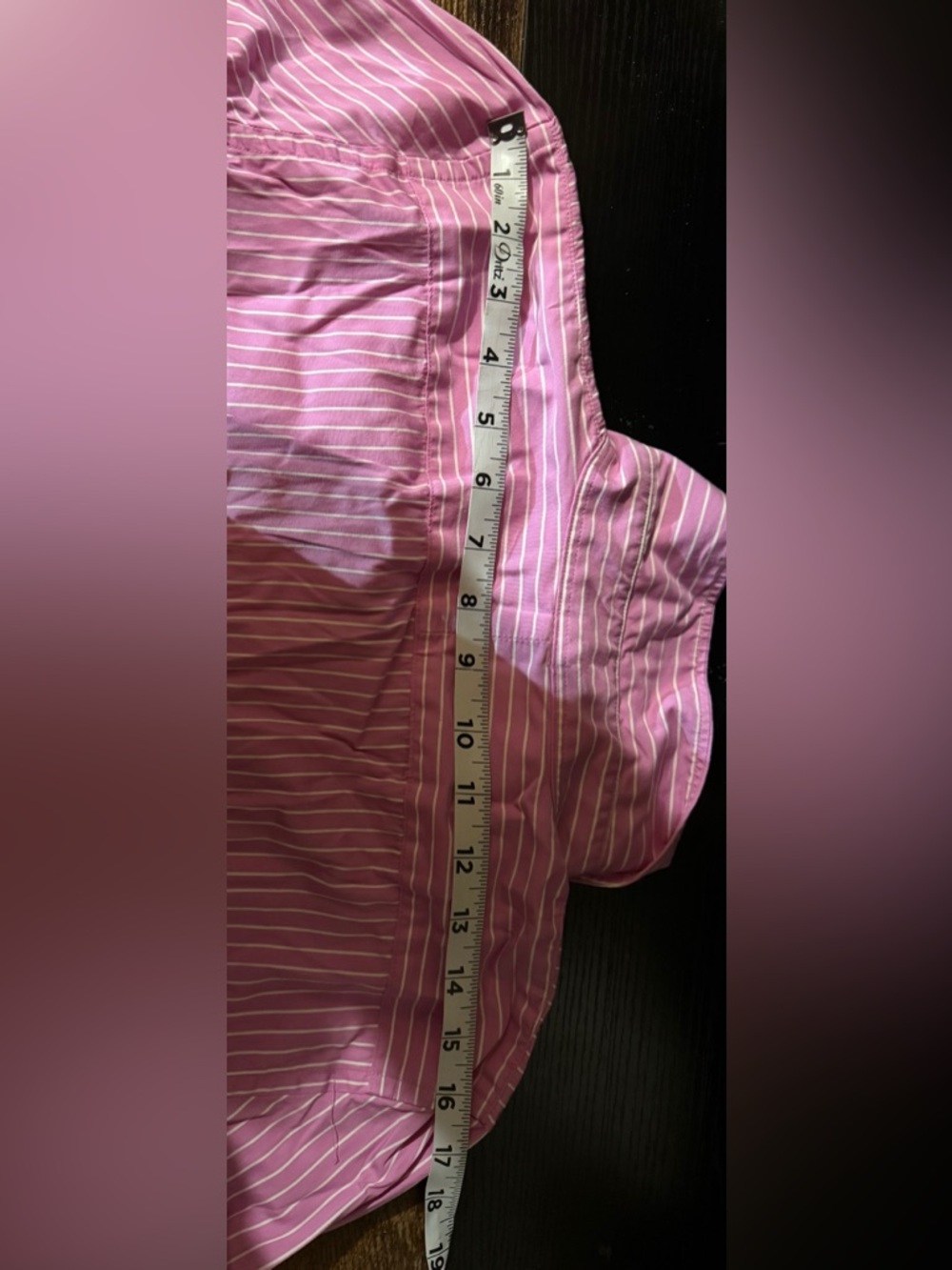 Lauren by RL Pink Striped Button-Up Shirt. Great Condition. Size Large - Picture 11 of 12